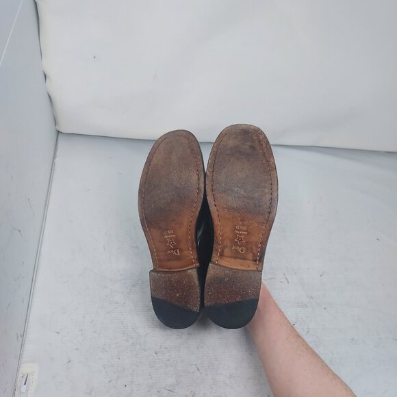 Christian Dior Black Code Logo Plaque Penny Lug Loafer - Picture 2 of 11